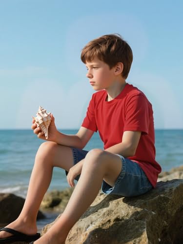 10 Pack Boys Youth Mesh Quick Dry T Shirts Short Sleeve Athletic Shirt Moisture Wicking Performance Tees for 7-16Y 6