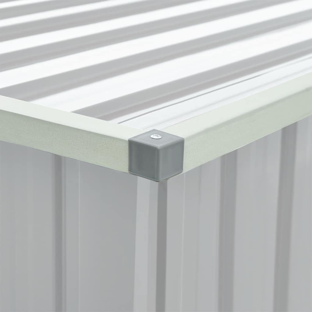 Générique Contenitore da giardino in acciaio zincato 171 x 99 x 93 cm grigio, scatola esterna per cuscini, cuscini e coperte, spazioso spazio per terrazza e interni.