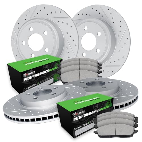 Image of R1 Concepts Front and Rear Brake Kit Fits 2009-2014 Acura TSX