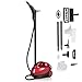 COSTWAY Balai Vapeur Polyvalent avec 19 Accessoires,Balai Vapeur de 2000W avec Réservoir de 1,5 L pour Nettoyer Plancher, Tapis, Rideaux Rouge