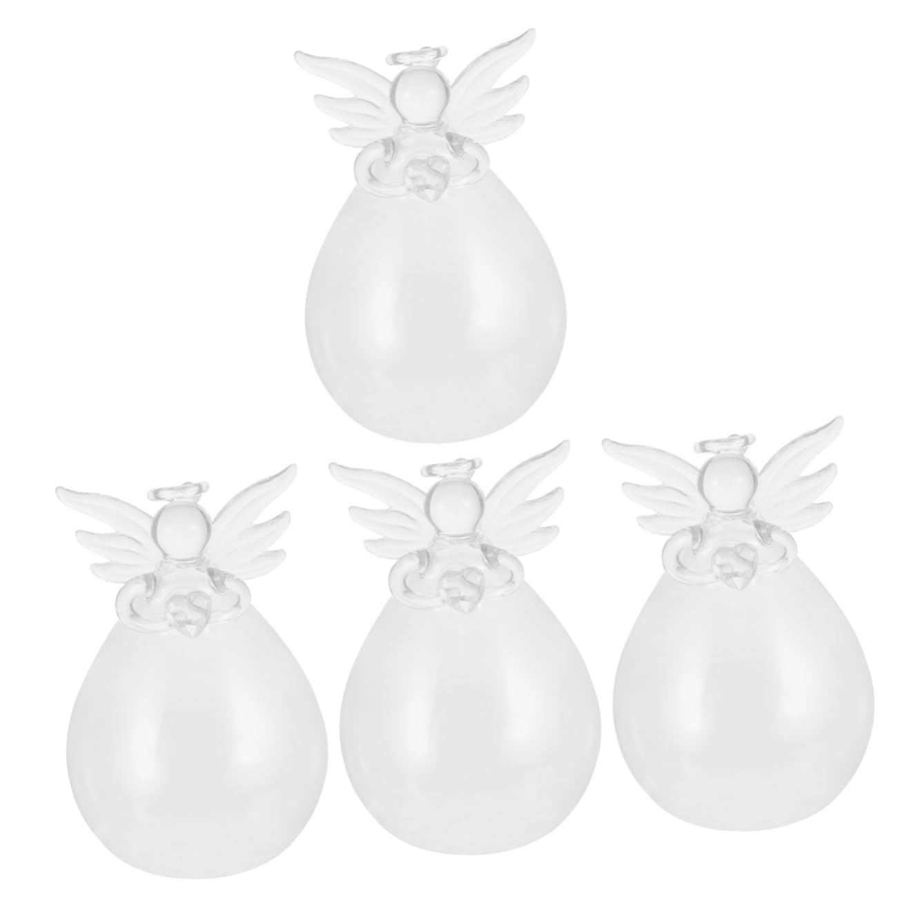 Yardwe4pcs Angel Juice Glass Classy Red Wine Glass Beer Drinking Glass Beverage Drinking Mug Glass Angle Shaped Glass Cup Juice Cups Port Sippers Travel Cold Water Glass Grace