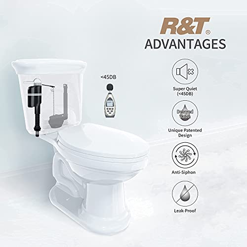 R&T 3'' Dual Flush Toilet Repair Kit incl. Toilet Fill Valve & 3" Dual Flush Valve