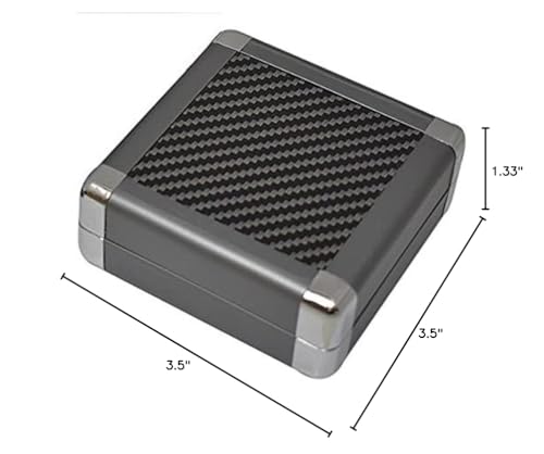 Caja exhibidora de aluminio gris para moneda miniatura 5