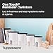 Tupperware One Touch Reminder Canisters Food Storage Set - Dishwasher Safe & BPA Free - (4 Containers + 4 Lids)