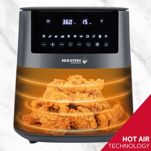 Holstein Housewares 7.6Qt Digital Air Fryer With Viewing Window And Led Display With 7 Preset Options. Fry thumb #5