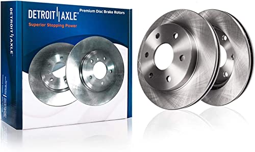 Image of Detroit Axle - Rear Brake Kit for Chevy GMC Silverado Sierra 1500 Tahoe Yukon Cadillac Escalade Disc Brakes Rotors Disc Brake Caliper w /Bracket Replacement