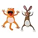 Dwevkeful Witzige 3D Cartoon Tier-Lesezeichen - Lustiges Geschenk Lustiges Geschenk 3D Wacky Animal Bookmark für Kinder und Erwachsene
