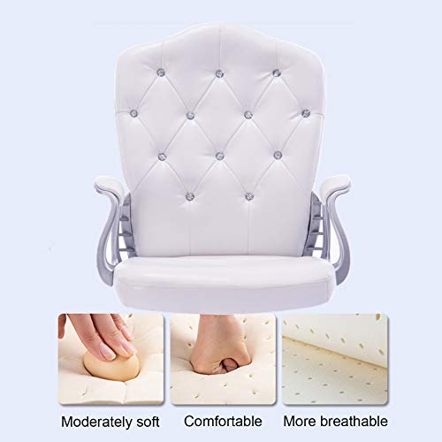 Chaise de bureau mal de dos réglable avec soutien lombaire et cuir