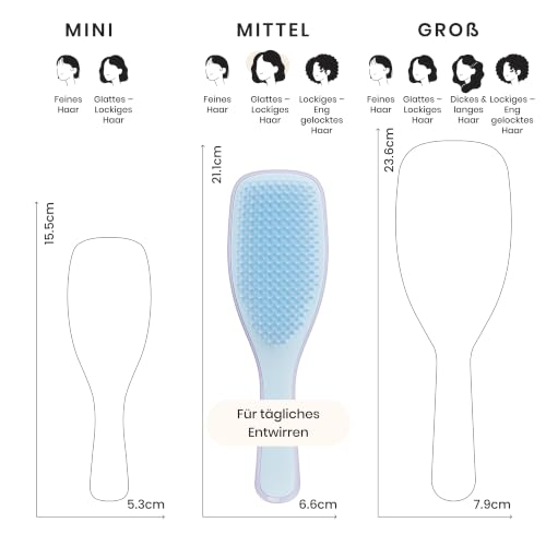 Tangle Teezer Ultimate Detangler Haarbürste – Für Nasses & Trockenes Haar – Entwirrungsbürste für Alle Haartypen… – Ansicht 3