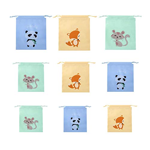 Schneespitze 9Pcs Bolsa de Cuerdas Impermeable,Bolsa Impermeable Ropa Infantil Bolsas de Almacenamiento Organización de Cocina,Organizador para Maletas