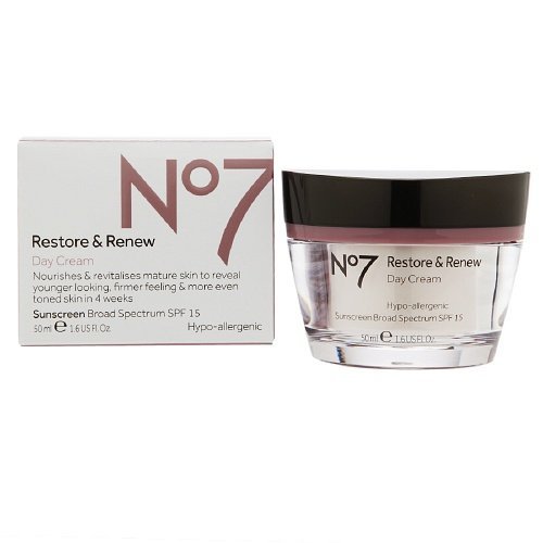 Boots No7 Restore & Renew Day Cream(SPF 15) 1.6 oz Amazon.in Beauty