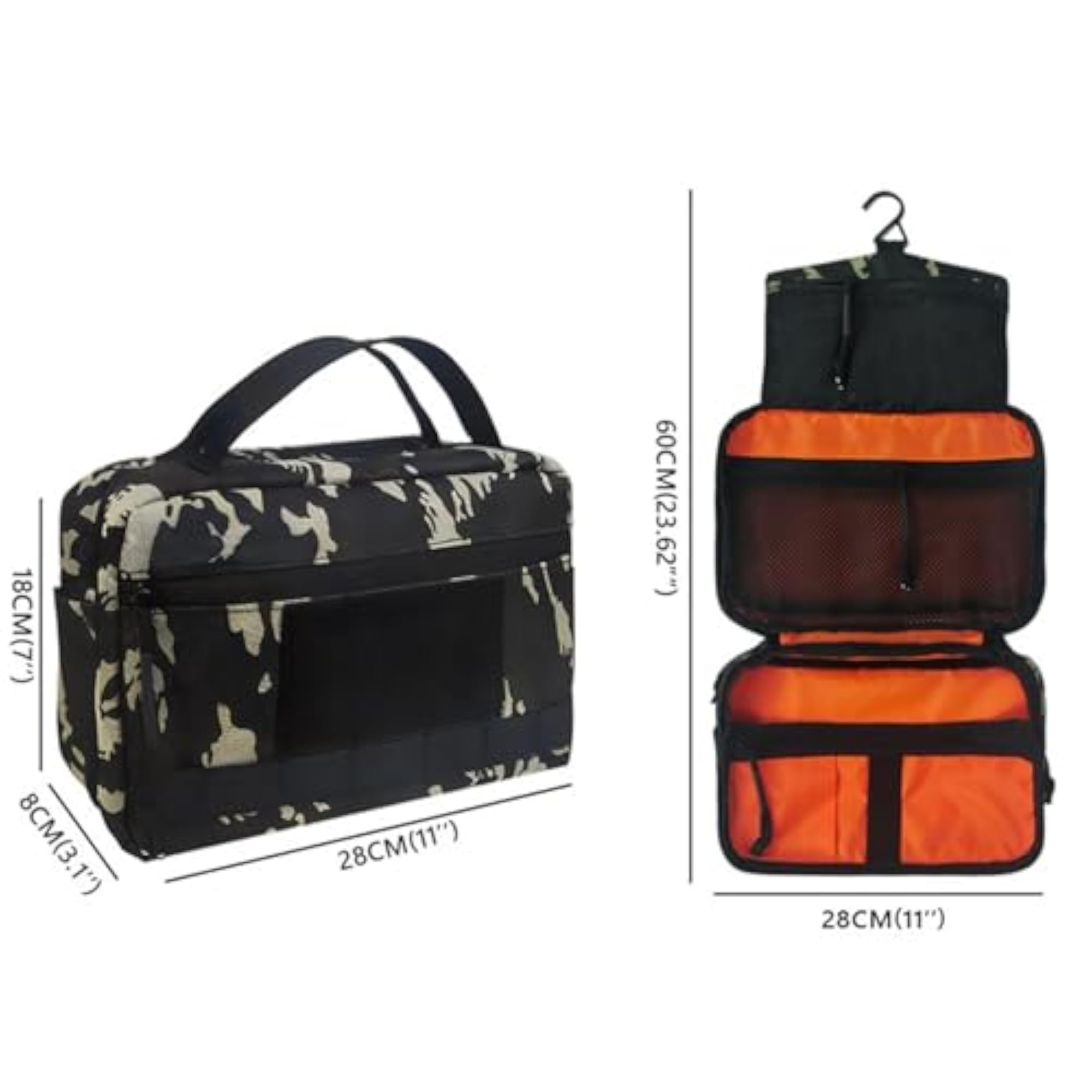 Toiletry Organizer Waterproof Cosmetic Case for Outdoor Use
