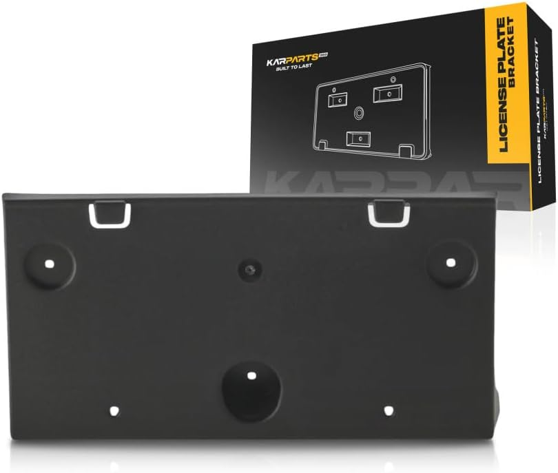 KarParts360 For Ford Expedition 2022 2023 2024 Bumper License Bracket Front | Polypropylene | Glass Fiber | Exclude Timberline Replacement For FO1068194 | NL1Z-17A385-AA