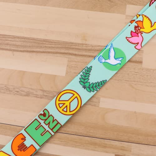 Pinstant Peace And Love Symbol Hippie Hippy 60S 70S 17.7" Neck Lanyard Keychain Holder Id Badge Mobile Phone Pin Strap #TOP2