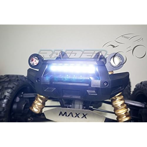 Front Bumper LED Lamp Lighting System (White) for 1/5 Traxxas 6S 8S X-MAXX 77076-4