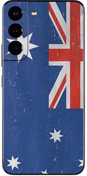 Skinit Phone Decal Skin Compatible with Samsung Galaxy S22 - Skinit Originally Designed Australia Flag Distressed Design