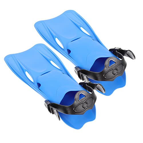 BCOATH Diving Swim Fins 1 Pair Swim Fins Adjust Plastic Blue Child Plastic Diving Fins 7-9