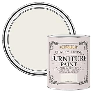 Rust-Oleum AMZ0012 Chalky Finish Furniture Paint - Antique White - 750ml