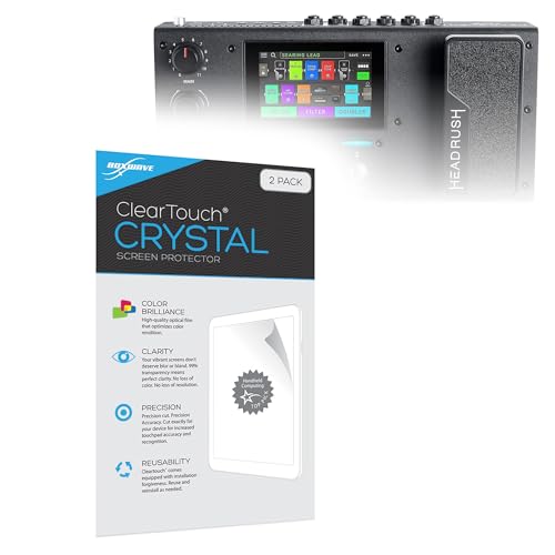 BoxWave Screen Protector Compatible with Headrush MX5 - ClearTouch Crystal (2-Pack), HD Film Skin - Shields from Scratches