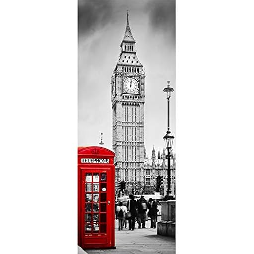 PVC Adhesivo Fotográfico Pegatina 77X200cm Vinilos Decorativos para Puerta Pared Cocina Sala de Baño (Big Ben) | Ya disponible en tu tienda friki favorita! En mundofriki.es!