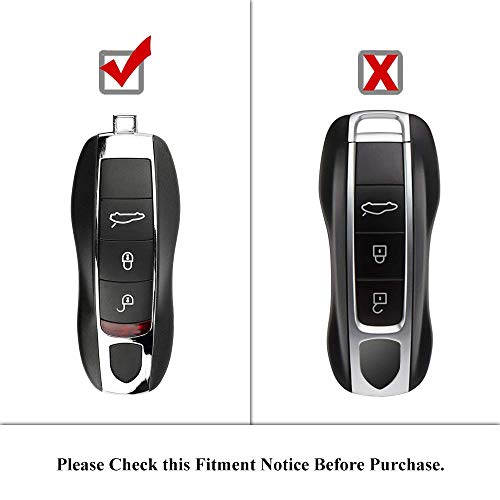 AeroBon 3-Piece Painted Key Cover/Key Fob Shell Cover Compatible with Porsche Key Shell (MK1)