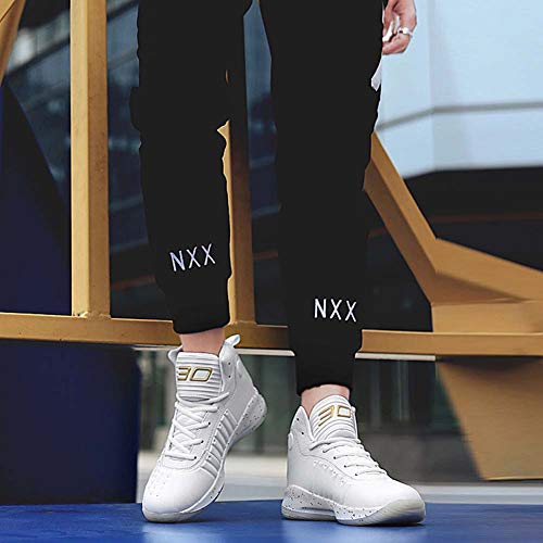 Zapatillas de deporte para baloncesto blancas con diseño transpirable 4