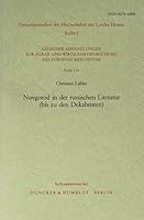 Novgorod in Der Russischen Literatur (Bis Zu Den Dekabristen) 3428056094 Book Cover