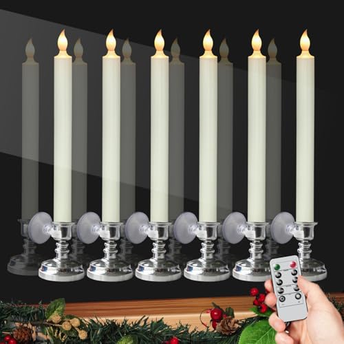 Velas de Navidad LED para decorar ventanas de salón