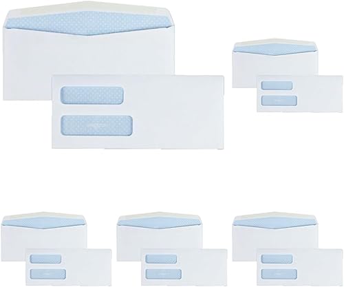 Miniatura 6 de Quality Park 24550 - Sobre doble ventana, goma regular, 500 sobres (24550), color blanco