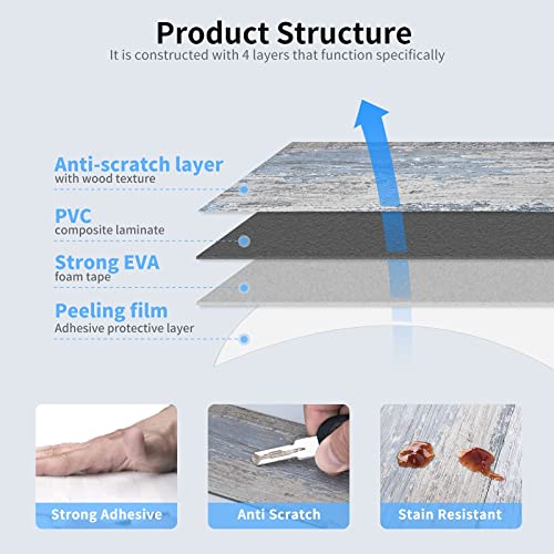 Image of Art3d 102-Pack Peel and Stick Backsplash, Stick on Subway Tile, Wood Plank