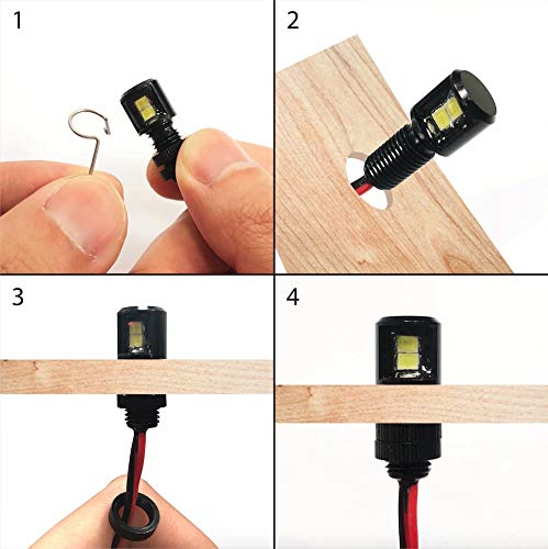 image for Oznium Side View LED Bolt - 12V LED Side Emitting Light for Bumper, Gr