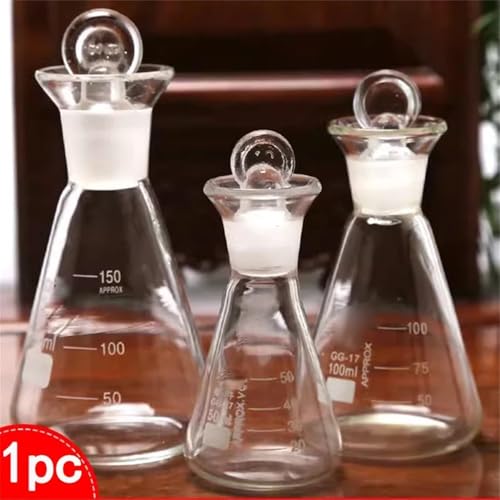 Flacon Erlenmeyer en verre avec bouchon de 50 ml à 1000 ml