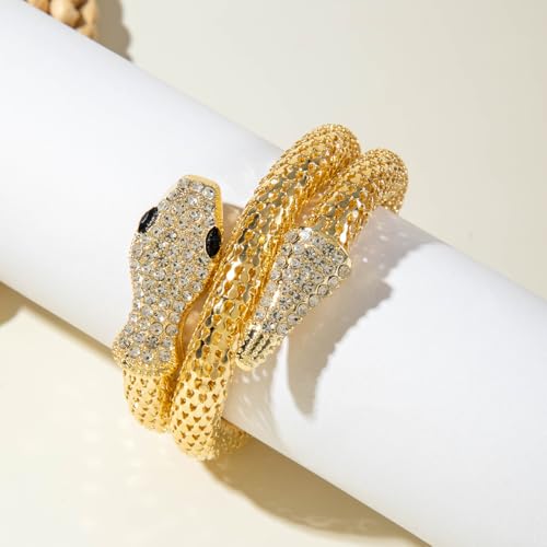 Image of Shining Diva Fashion Stylish Snake Kada Bangle Cuff Bracelet for Women & Girls (16684b)