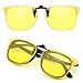 Produktbild CREYESTAL Polarisiert Nachtfahrbrille Clip für Brillenträger, Überzieh Nachtsichtbrille für Autofahrer, Ultraleicht, Herren, Damen