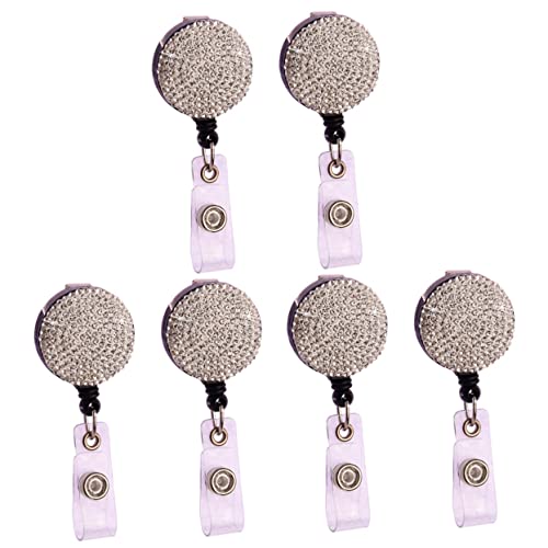 Porte-badge rétractable avec clips en ABS blanc MAGICLULU pour un accès fluide au travail
