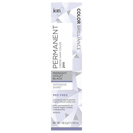 Ion 2VV Midnight Violet Black Permanent Creme Hair Color 2VV Midnight Violet Black