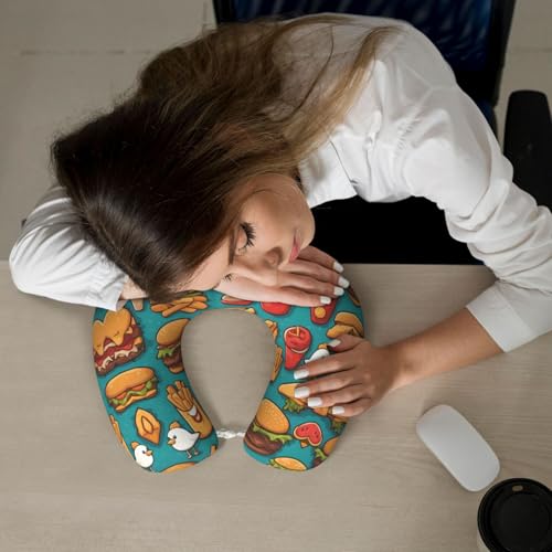 Almohada viscoelástica en forma de U tamaño 30x25 cm miniatura 6