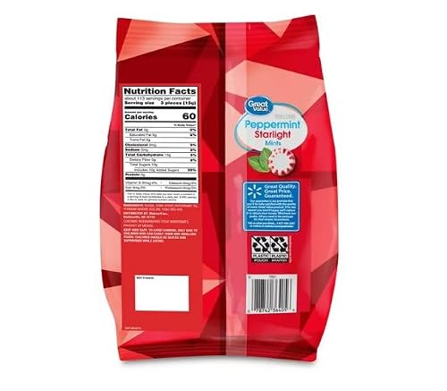 YOLOMOLO Great Value Peppermint Starlight Mints Hard Candy, 60 oz and bookmark gift - Thumbnail 5
