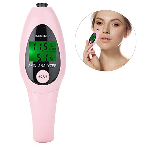 HURRISE LCD Digital Skin Analyzer,2 Colors Digital LCD Display Precision Skin Sensor Tester