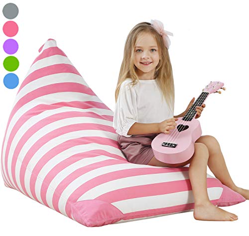 Aubliss Stuffed Animal Storage Bean Bag Chair Cover for Kids, Girls and Adults, Beanbag Cover Only,  - //coolthings.us