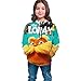 Dr. Seuss The Lorax Boys Girls Teens Long Sleeve Hoodie Sweatshirt Pullover Hooded Tops Black