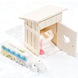 Wichtel Toilette Set, 13-teiliges Miniatur Wichtel Zubehör für Wichteltür und Weihnachten inkl. Toilette, Toilettenpapier, Klobürste, Kinderzimmer Deko für Weihnachten