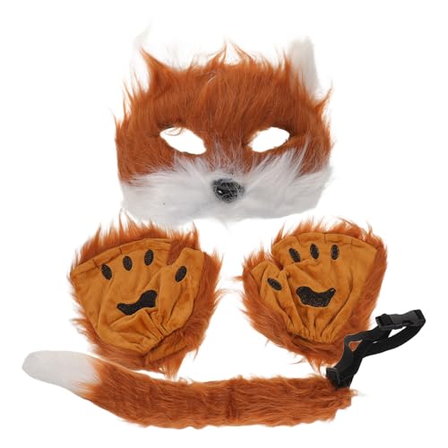 Accessoires de costume de cosplay d'animal avec finitions en fourrure