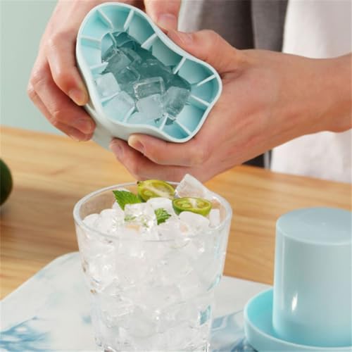 Molde de silicona para hielo con 60 cubos miniatura 4