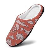 Cuál es la tela más suave del mundo: Descubre la respuesta aquí LAZAT Pantuflas De Mujer Doodle Mundo Submarino Pantuflas Zapatillas De Casa Suaves Y Cálidas