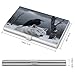 VstaDank Crow And White Wolf Business Card Holder Fashion Aluminum Alloy Flip Cover Credit Card Holder High End Professional Name Cards Case Exquisite Pocket Metal Cards Holder for Work