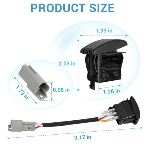 Image of Forward Reverse Switch Fit for Yamaha Golf Carts, #JU2-H2917-00-00 JR1-H2917-10 JR1-H2917-20