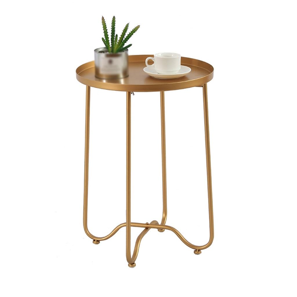 Petite table basse en métal et table d'angle créative