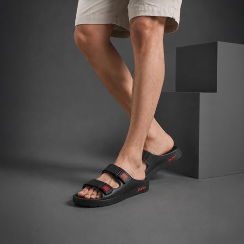 Image of URJO mens Pure-54 Men's Sliders Lightweight Stylish Anti-skid Arch Support Durable Dailywear Slipper By Welcome Slipper
