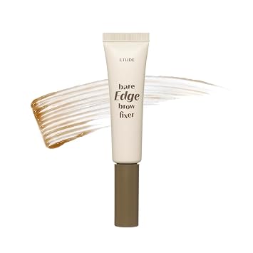 ETUDE Bare Edge Brow Gel Fixer, brow lamination, Strong Hold, Sheer Brown